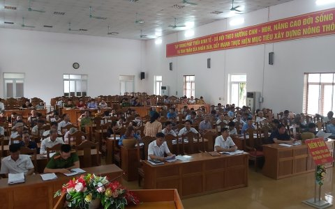 Hội nghị trực tuyến của đảng bộ thị trấn Yên Lâm, huyện Yên Định 
